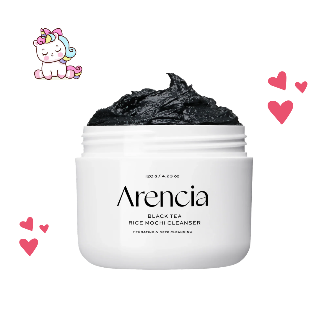 Arencia Black Tea Rice Mochi Cleanser (120 G)