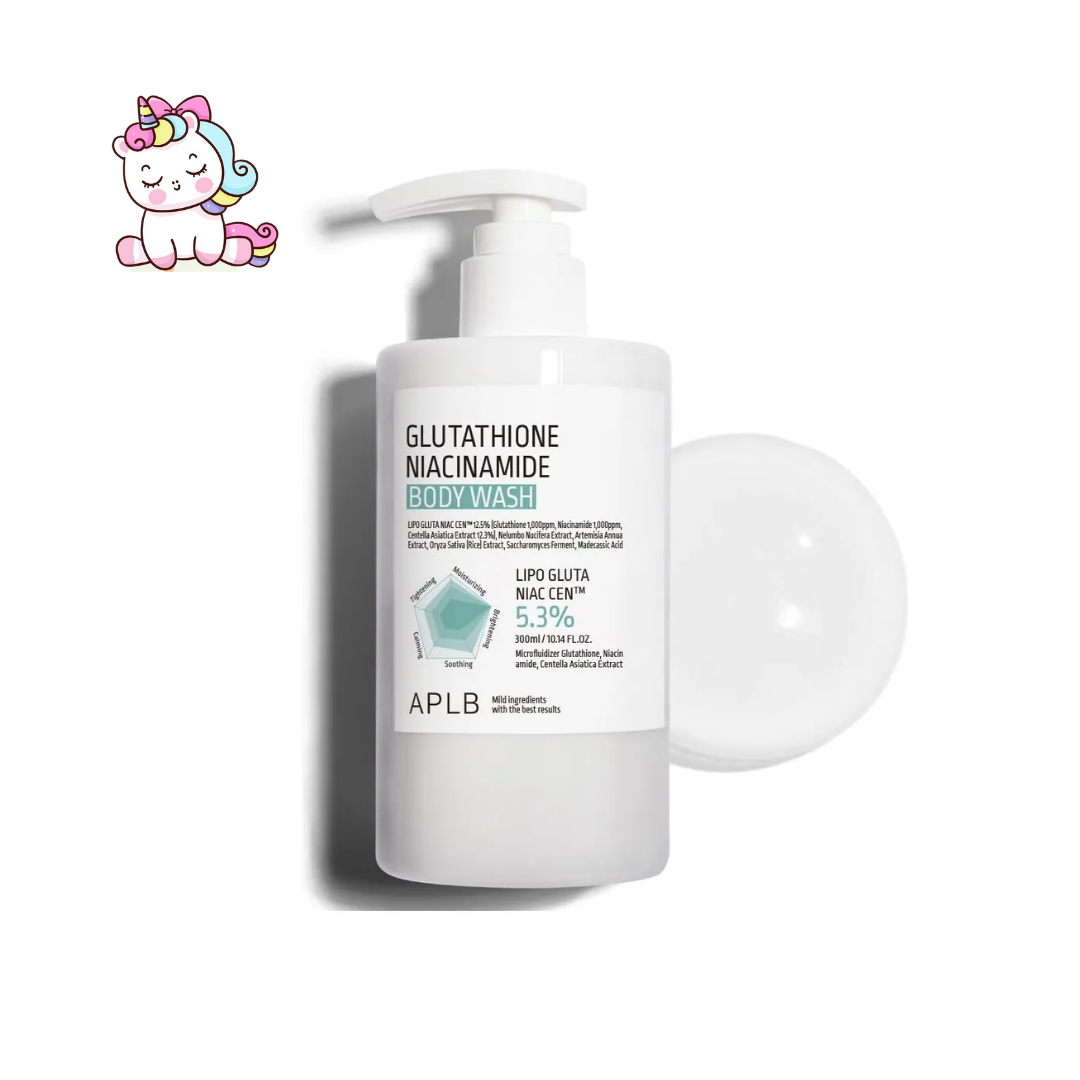 APLB Glutathione & Niacinamide Body Wash – Gel de Baño Iluminador e Hidratante