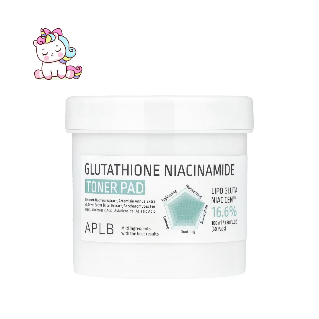 APLB Glutathione & Niacinamide Toner Pads – Toallitas Tónicas Iluminadoras (60 Pads)