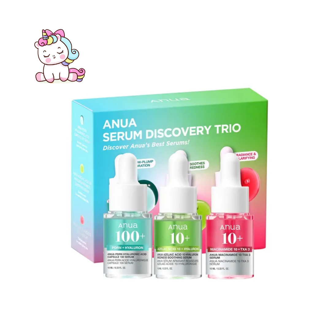 ANUA Serum Discovery Trio – Kit de Viaje con Ácido Hialurónico