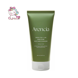Arencia - Limpiado Facial con Té Verde y LHA Green Tea + LHA Deep Pore Rice Cake Cleanser