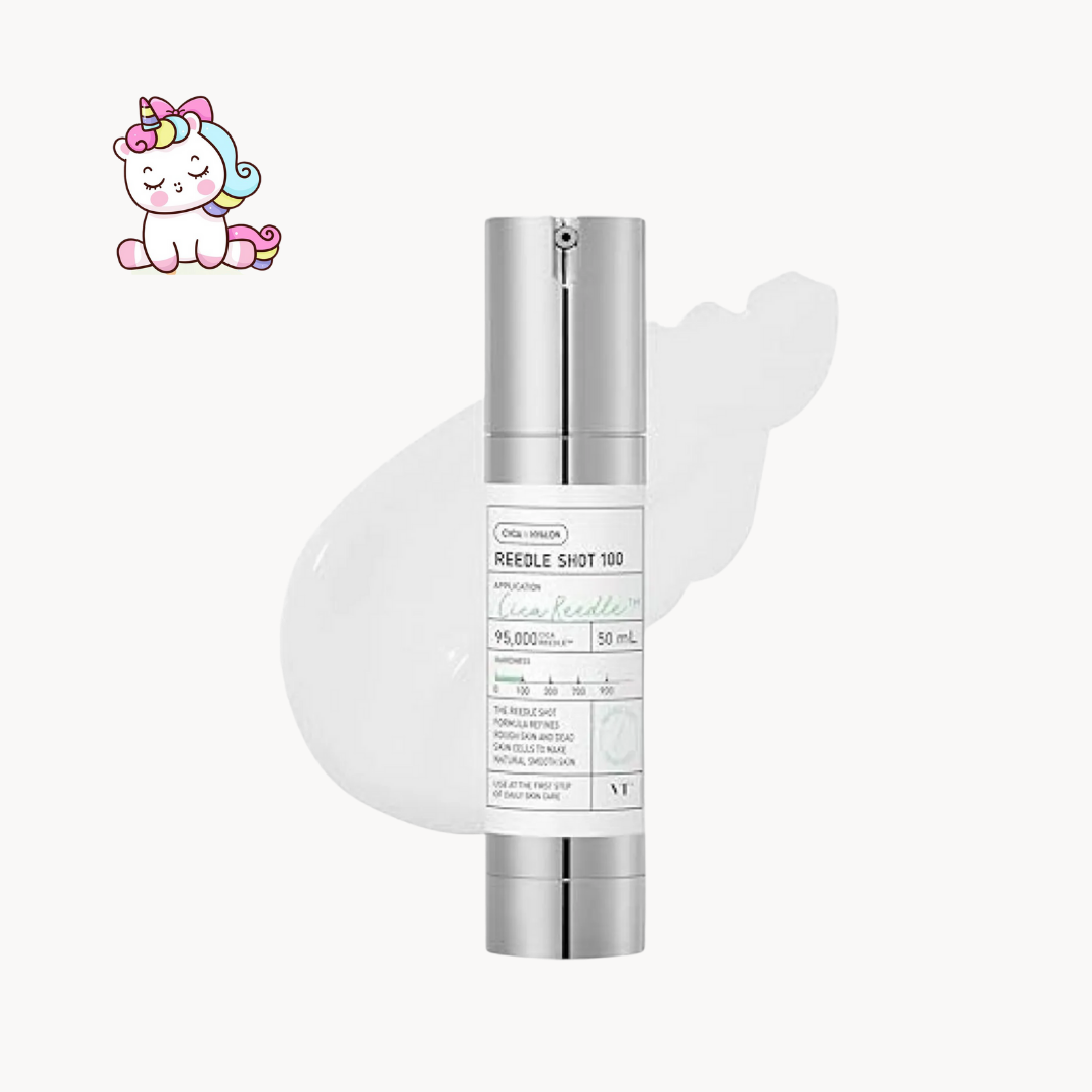 VT COSMETICS CICA Reedle Shot 100 – Esencia Facial Calmante e Hidratante