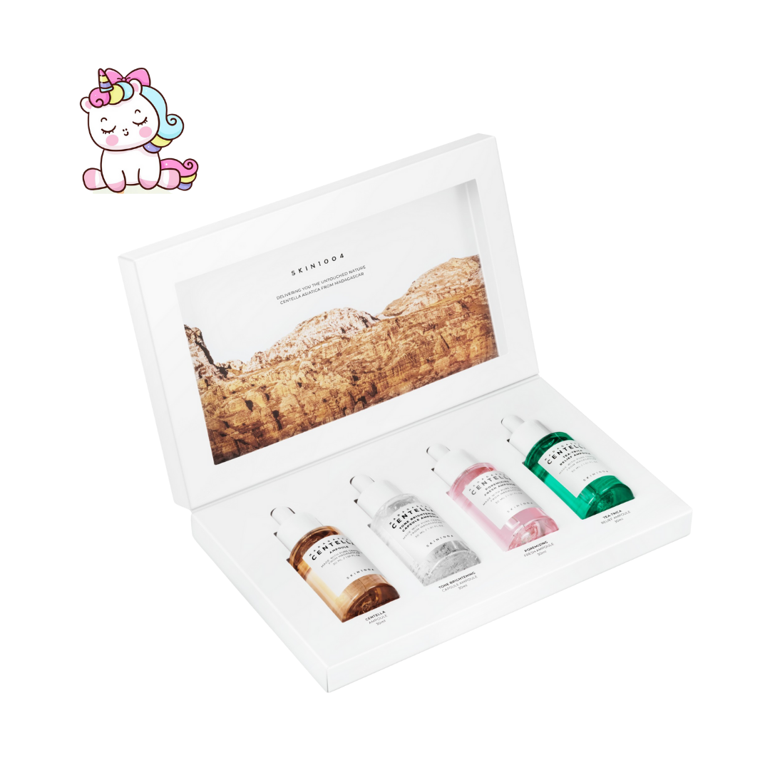 SKIN1004 Madagascar Centella Ampoule Kit – Set de 4 Ampollas Faciales