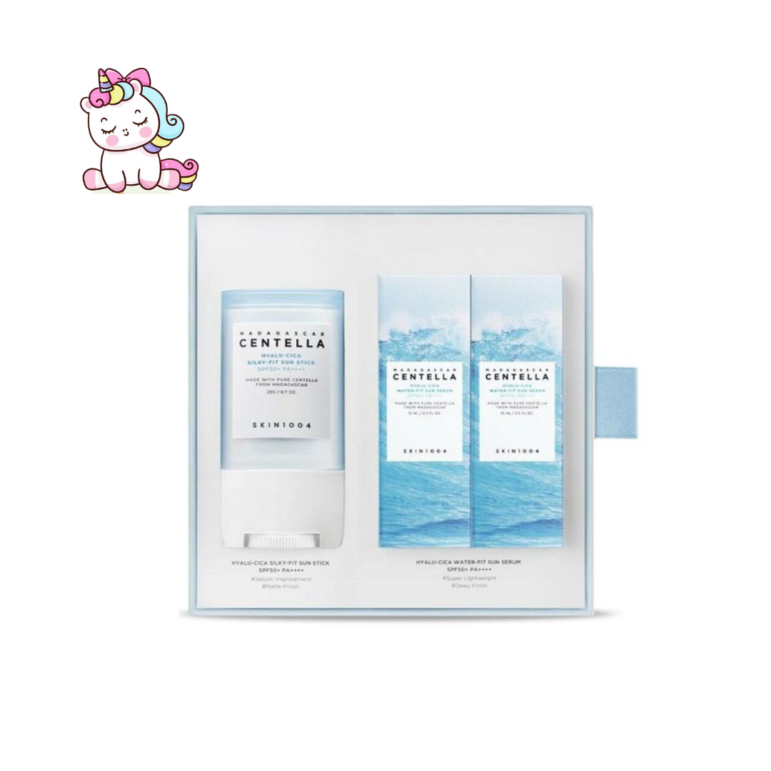 SKIN1004 Madagascar Centella Hyalu-Cica Sunsational Kit – Set de Protección Solar Facial