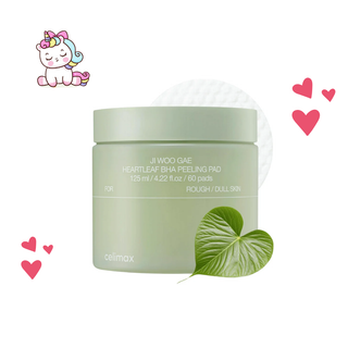 Celimax - Pad Exfoliante JIWOOGAE Heartleaf BHA Peeling Pad
